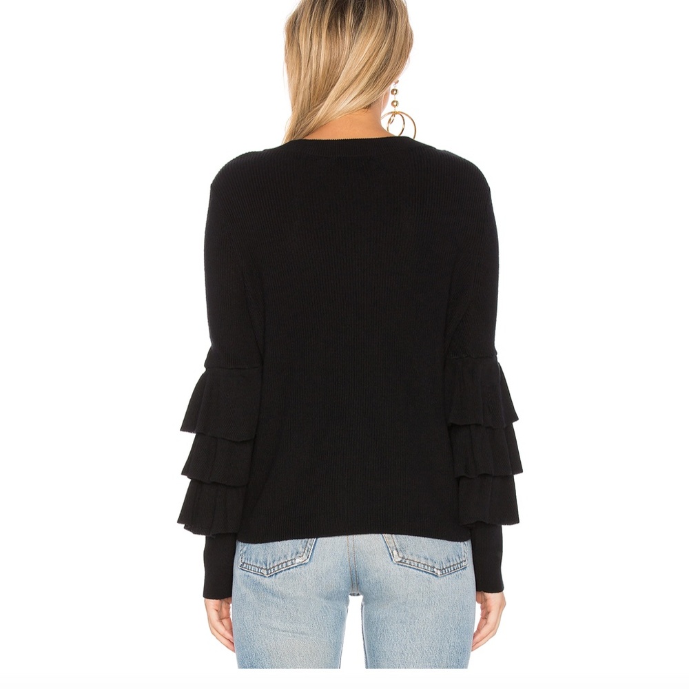 Tiered Ruffle Sleeve Sweater - Picture 2 of 3